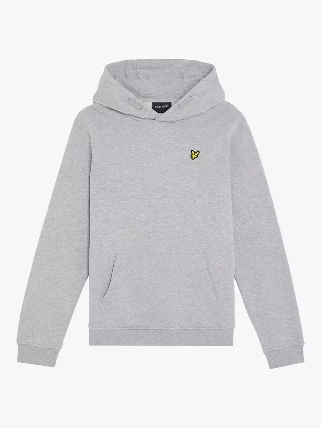 Детская толстовка с капюшоном, светло-серый Lyle & Scott