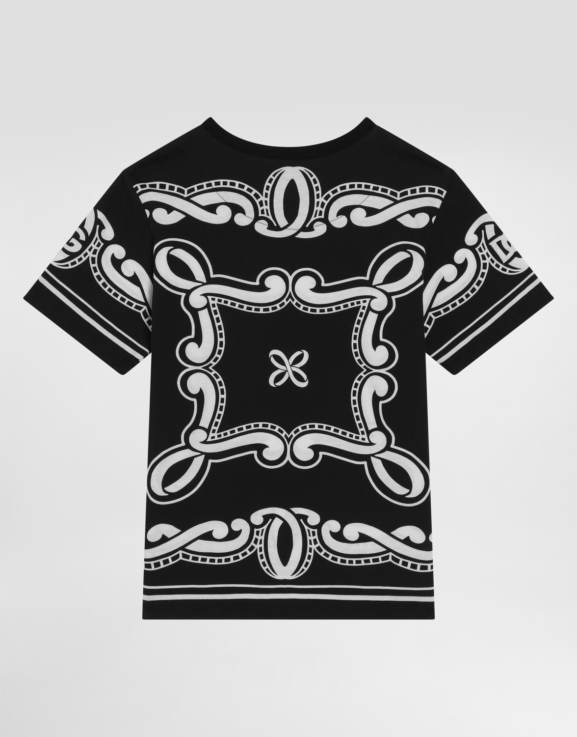Футболка из джерси с принтом банданы Dolce&Gabbana, мультиколор — фото 3
