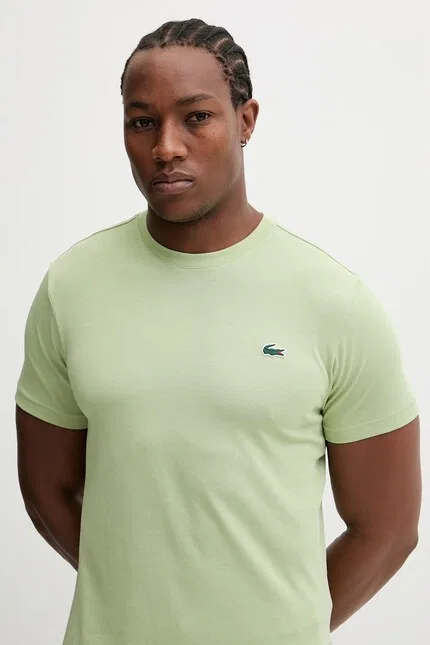 Футболка с круглым вырезом Lacoste, зеленый — фото 4