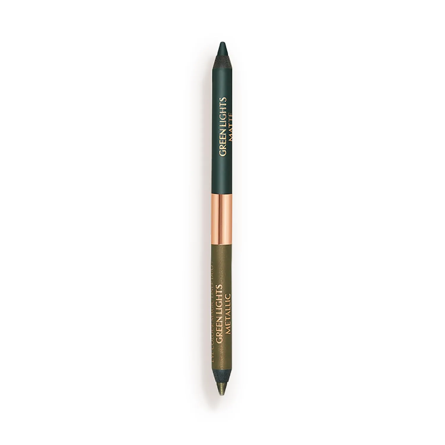 Charlotte Tilbury Magic Eyeliner - водостойкий карандаш для глаз с матовым и металлическим финишем, кремовая формула до 16 часов носки, Green Lights - golden olive shimmer, matte deep khaki