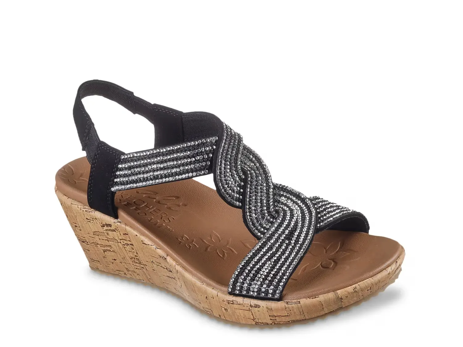 Beverlee Wedge Сандалии Skechers, Black