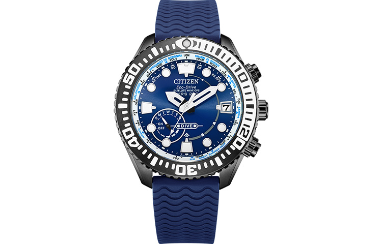 

CITIZEN Часы Ecology Drive Collection Solar Quartz Movement Rubber Strap Watch Men's Watch Blue Dial
