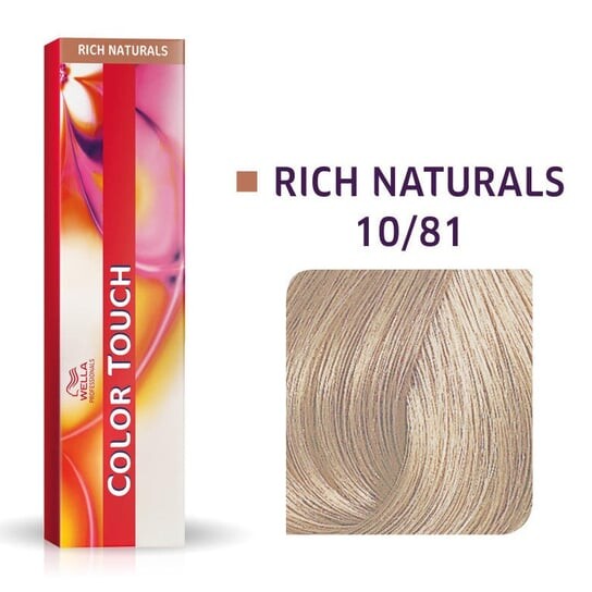 

Полуперманентная краска для волос без аммиака 10/81 60мл Wella Color Touch 10/81