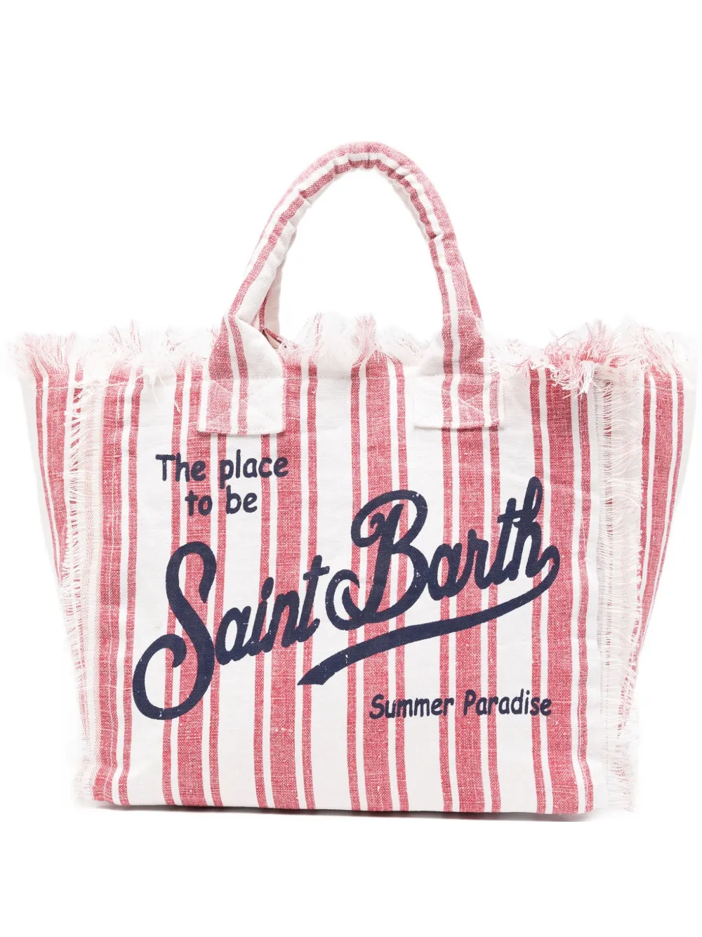 

Сумка-тоут Vanity в полоску MC2 SAINT BARTH, нейтральный