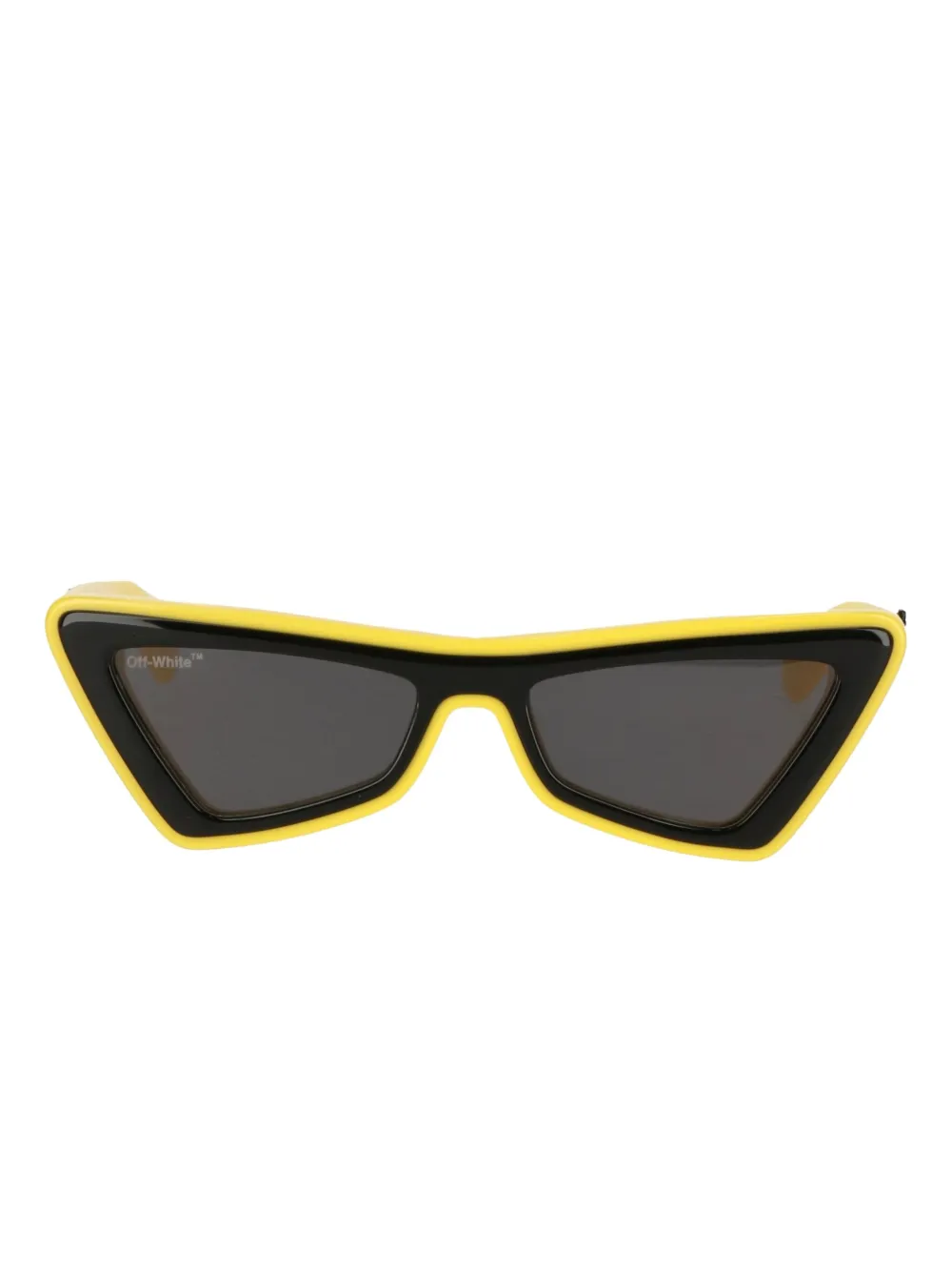 

Солнцезащитные очки в геометрической оправе Off-White Eyewear, желтый