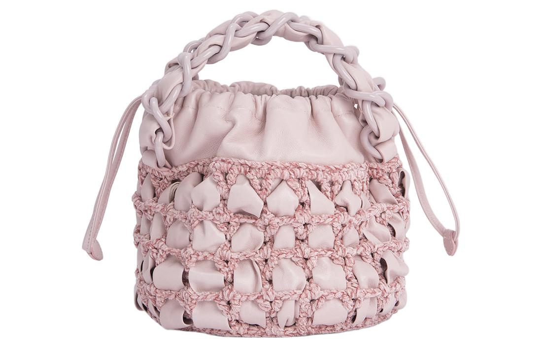 

Настоящая Кожаная Сумка Ведро Женская Розовая By Far