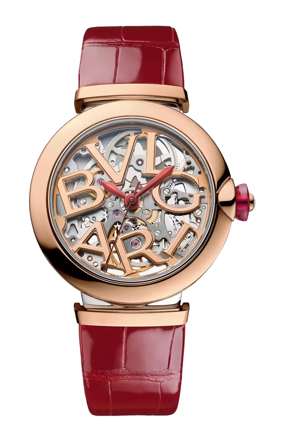 

Часы Bulgari lvcea squelette с розовым золотом 33 мм