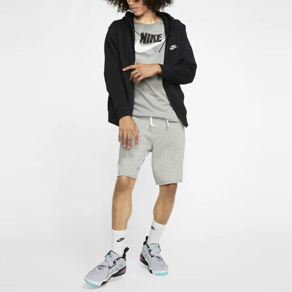 Толстовка Nike Sportswear Club Fleece Embroidered Logo Solid Color hooded Zipper Black, черный — фото 3