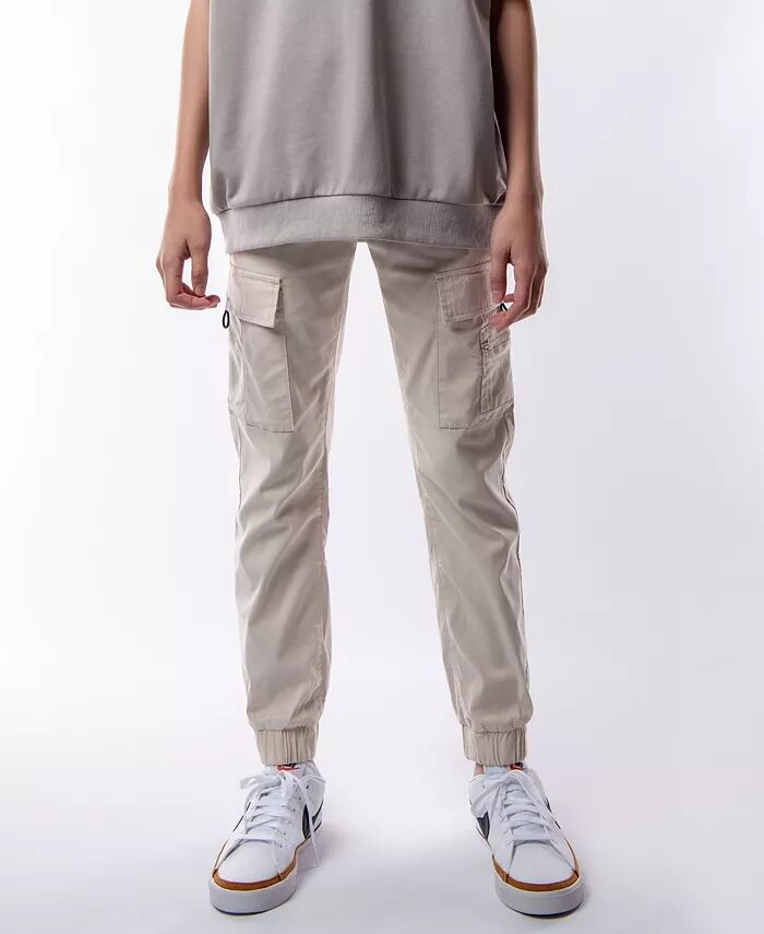 

Спортивные брюки Timmy Stretch Tech Fabric Jogger для больших мальчиков с карманами-карго Ring of Fire, коричневый/бежевый