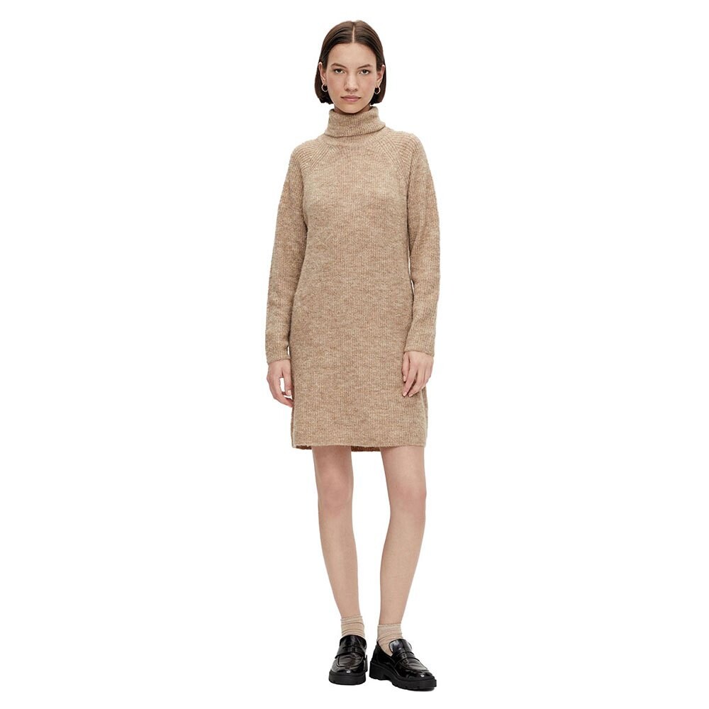 

Платье Pieces Ellen Long Sleeve High Neck Knit, бежевый