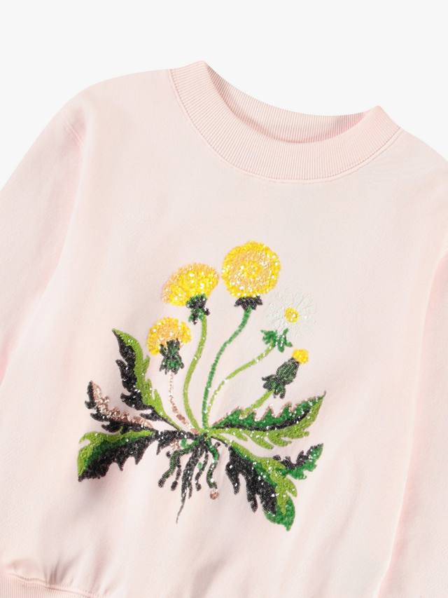 Детский свитшот Marge Dandelion из органического хлопка Molo, Light Pink — фото 3