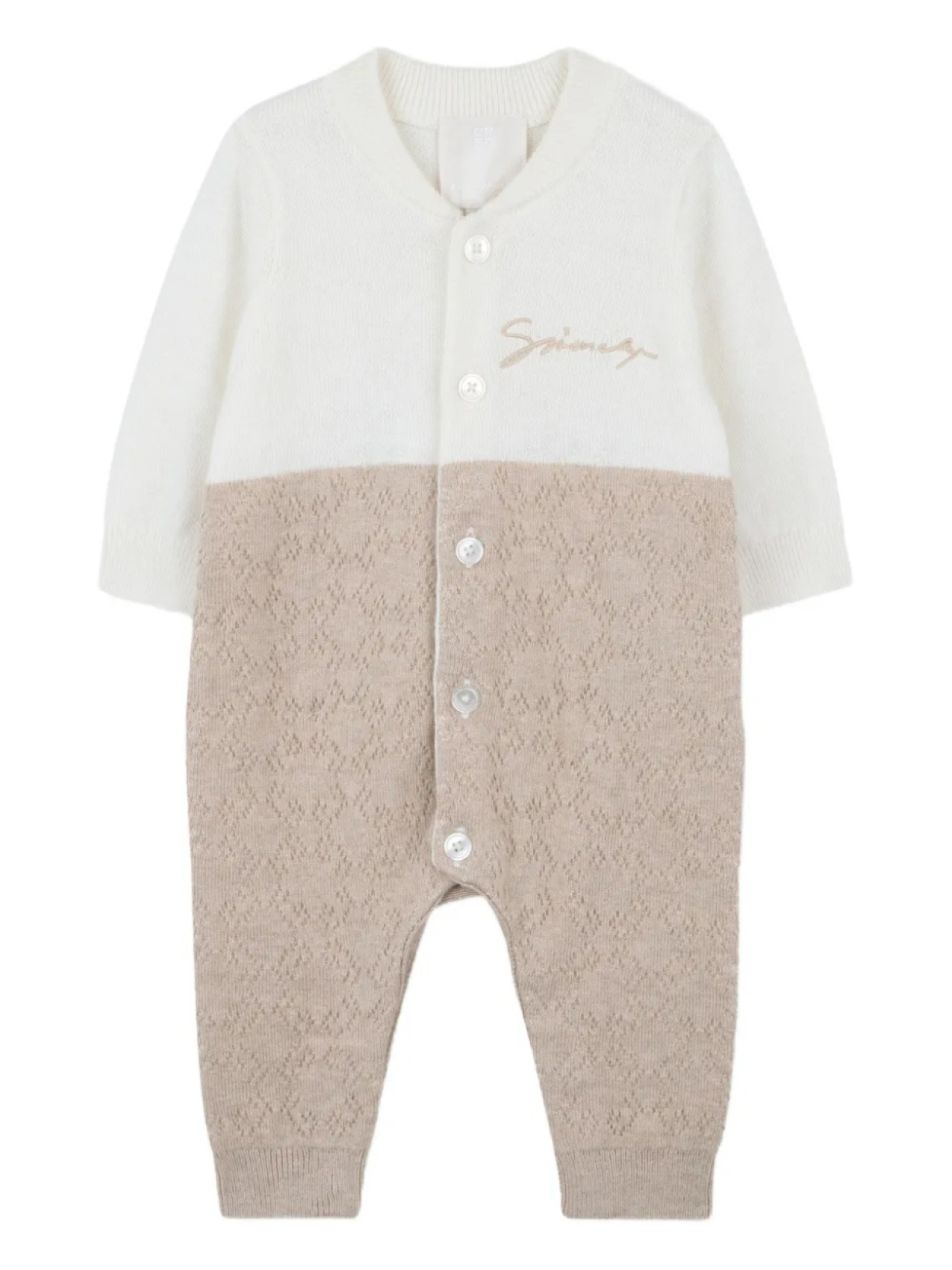 

Givenchy Kids ромпер с узором, нейтральный