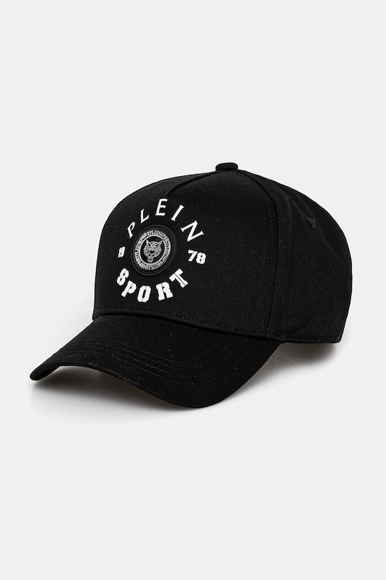 

Хлопковая бейсболка Plein Sport, черный
