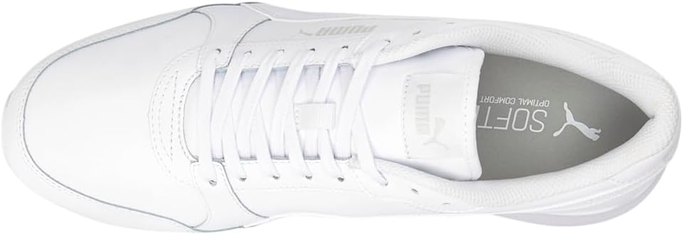 Мужские кроссовки PUMA St Runner V3 с шнуровкой, повседневные - белые — фото 4