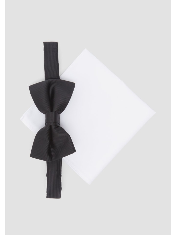 

Галстук s.Oliver BLACK LABEL, черно-белый