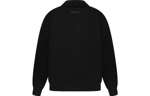 Рубашка the black collection knit polo shirt 'jet black' Fear Of God Essentials, черный — фото 3