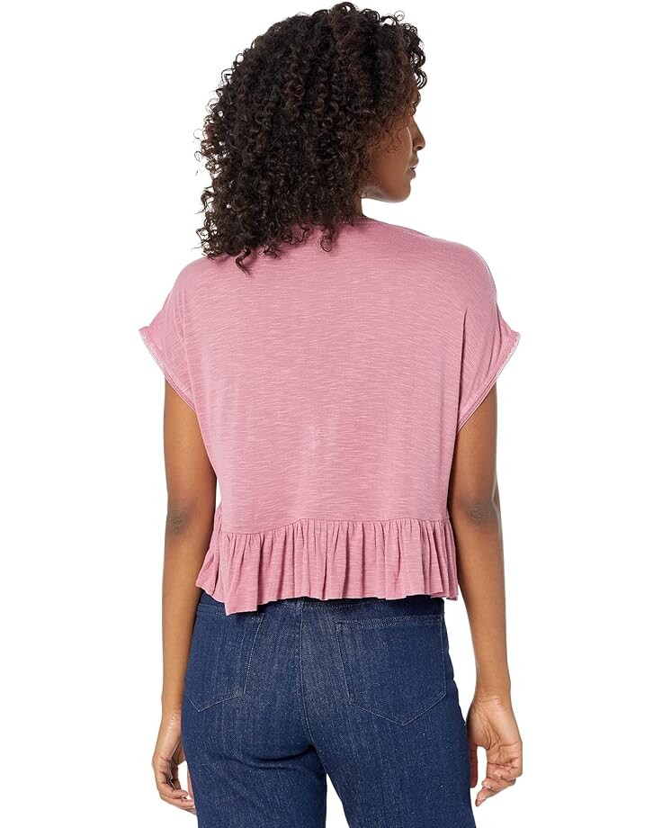 

Топ Lucky Brand Printed Peplum Top, цвет Heather Rose