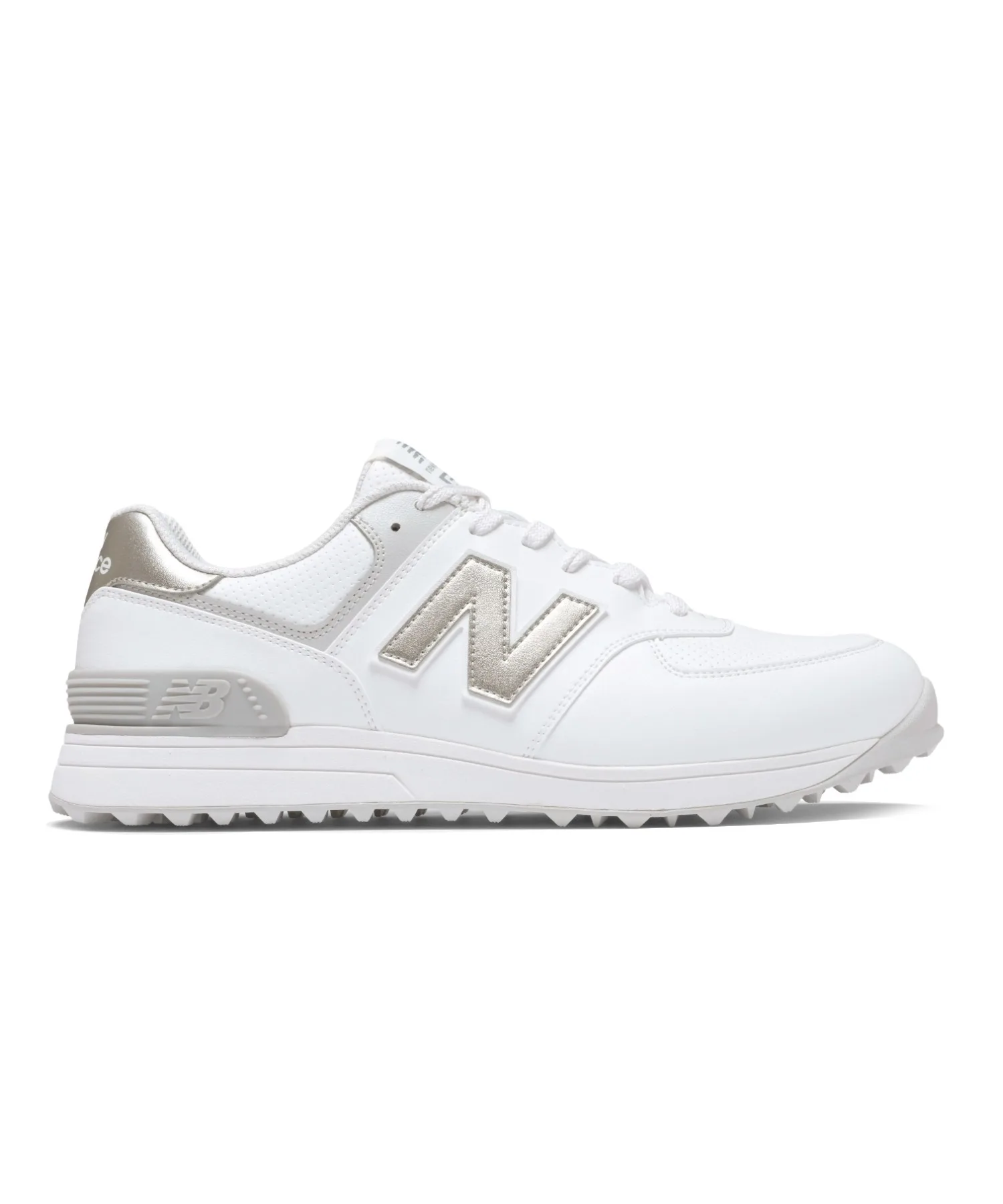 Кроссовки для гольфа New Balance 574 v4 SL бело-серые