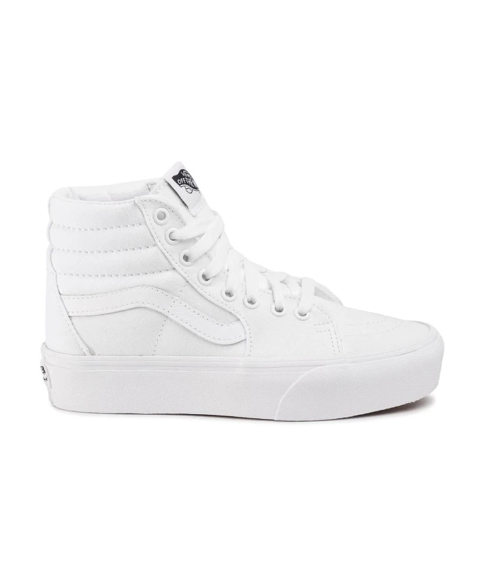 

Стильные кроссовки из ткани и кожи с металлическими люверсами. Vans, белый