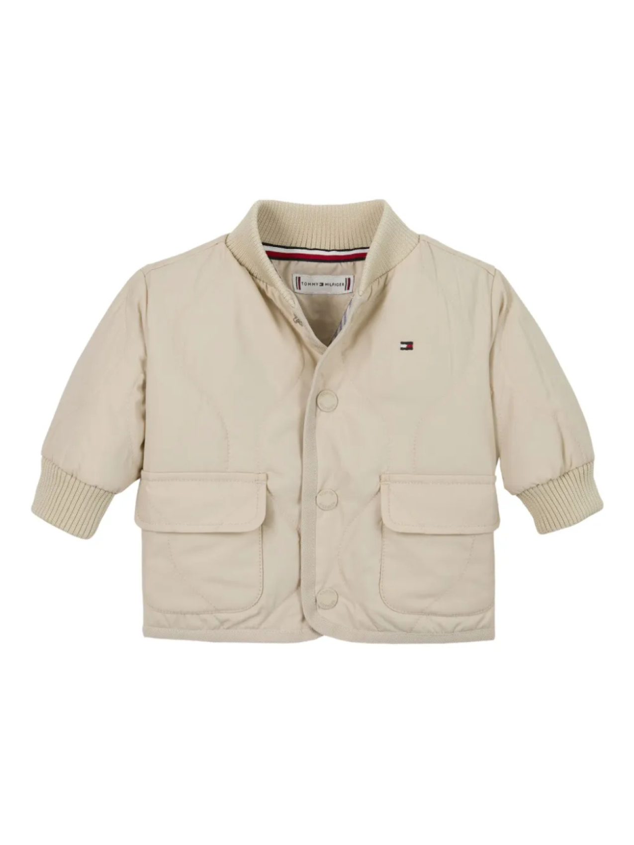 

Куртка Tommy Hilfiger Junior с вышитым логотипом, нейтральный