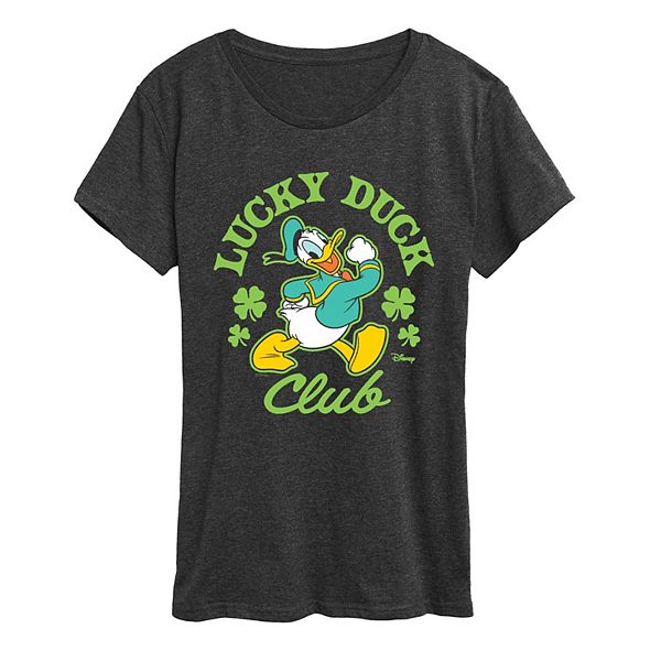 

Футболка женская Donald Duck Lucky Duck Club Disney, Heather Charcoal