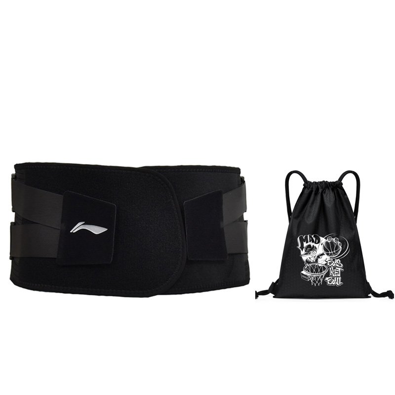 

Бандаж для спины polyester, nylon фитнес, бег взрослые защитный LINING, черный