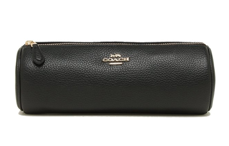 

COACH Кожаная косметичка клатч малого размера женская черная