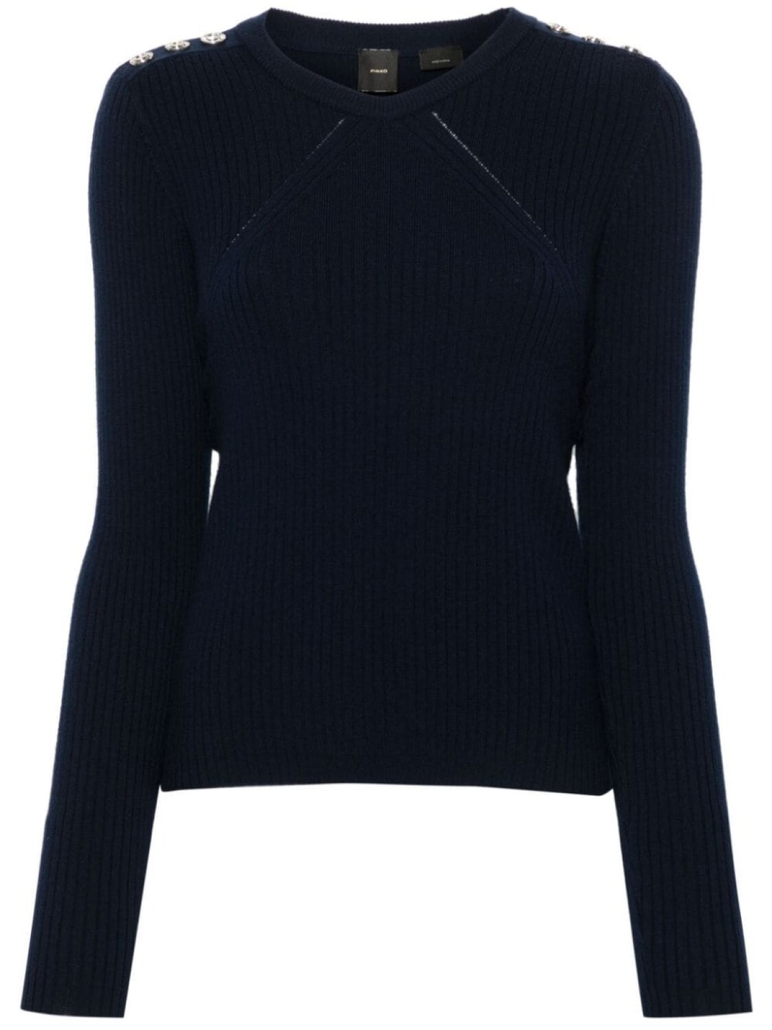 

PINKO джемпер с заклепками и тиснением Love Birds, синий