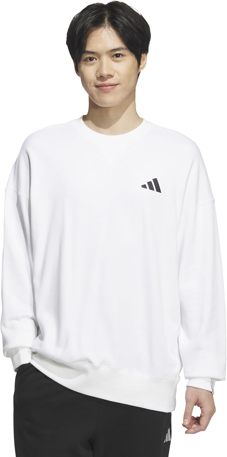 

Мужская толстовка ESS+ SL Crew JUP92 Adidas, белый
