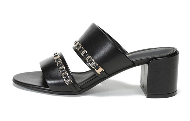 Шлепанцы женские черные Ferragamo