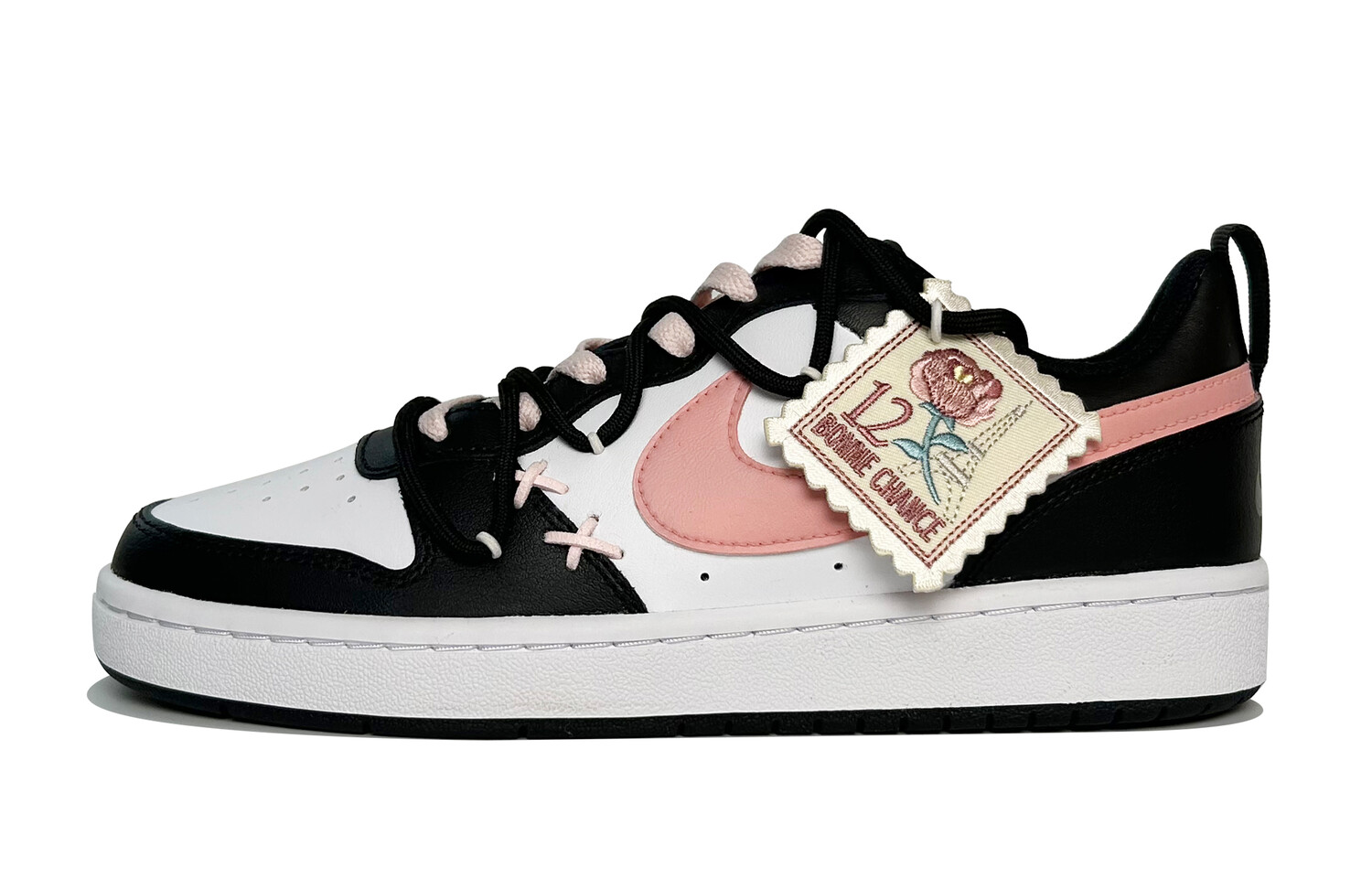 

Кроссовки Nike Court Borough Skateboard Shoes Women's Low-Top Pink, Черный, Кроссовки Nike Court Borough Skateboard Shoes Women's Low-Top Pink