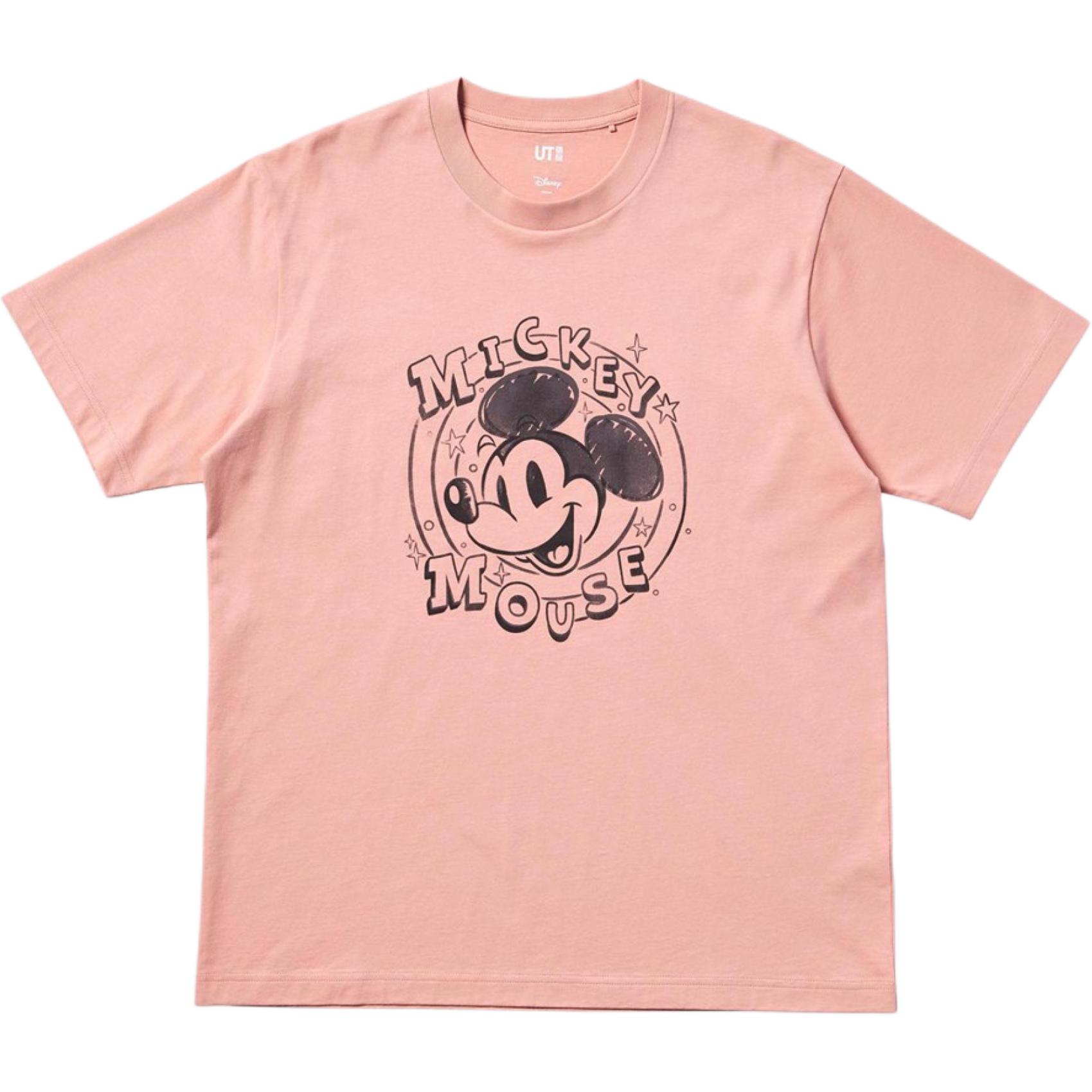 

UNIQLO Футболка Disney Co brand мужская розовая