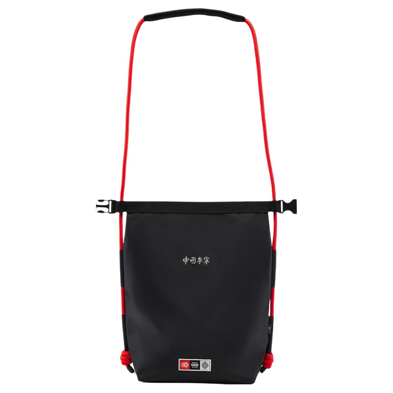 

LiNing Полиамидная наплечная сумка, унисекс черная кроссбоди, Black