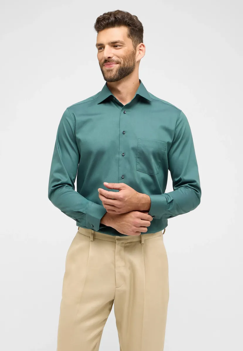 

Рубашка Eterna с длинными рукавами "MODERN FIT", цвет Jade