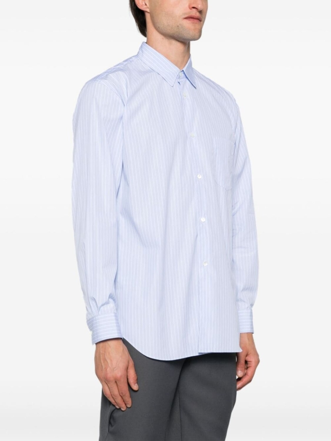 Футболка Comme Des Garçons Shirt x Fred Perry Live, синий — фото 4
