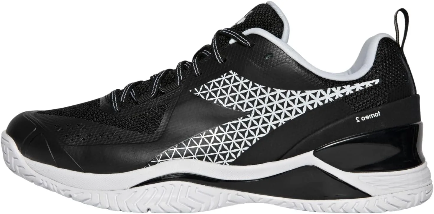 Мужские теннисные кроссовки Diadora Blushield Torneo Clay, бело-голубые, модель Corsair — фото 2