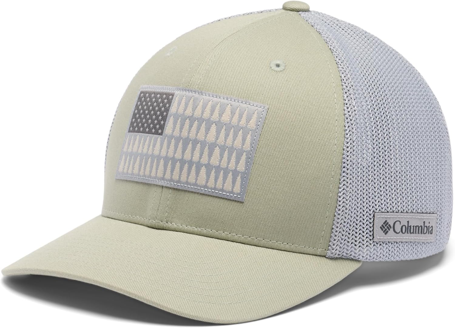 

Бейсболка Columbia Unisex для взрослых PFG с сеткой, Safari/Columbia Grey