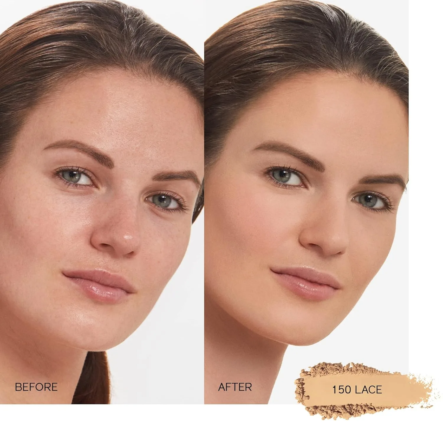 Shiseido Synchro Skin Self-Refreshing Custom Finish Powder Foundation - 24-часовое покрытие от легкого до среднего, регулируемое по плотности, с контролем блеска - стойкий и некомедогенный., 150 - Lace — фото 3