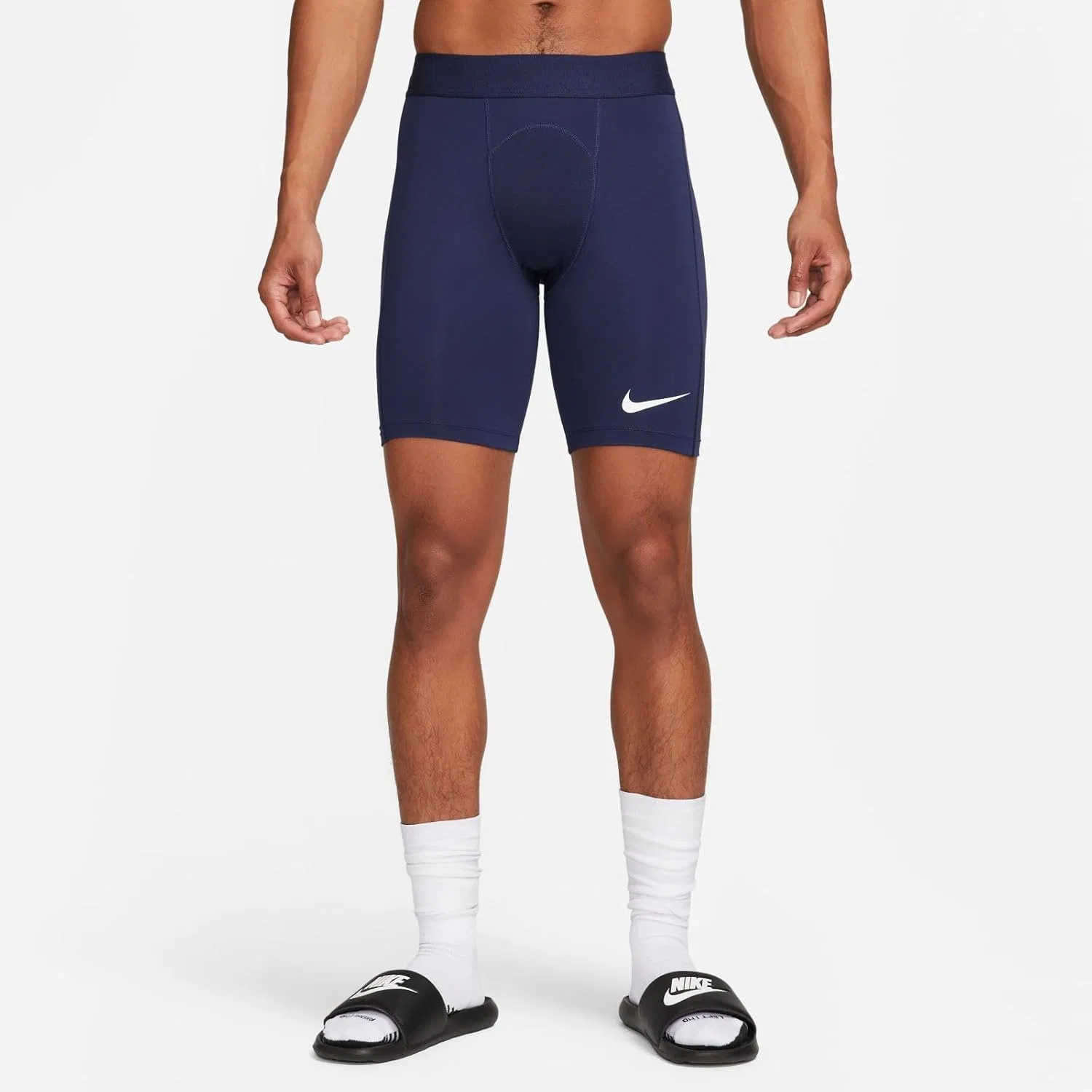 Шорты для тренировок Nike, цвет Midnight Navy/White — фото 4