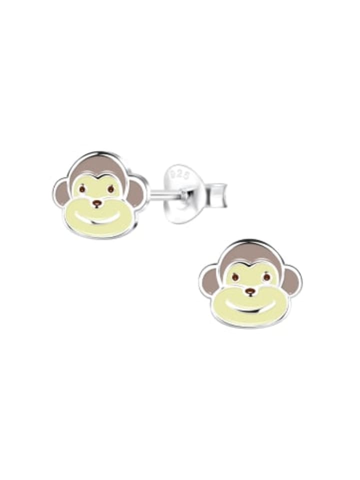 

Alexander York Детские серьги-гвоздики в виде обезьянок из серебра 925 пробы, комплект из 2 штук