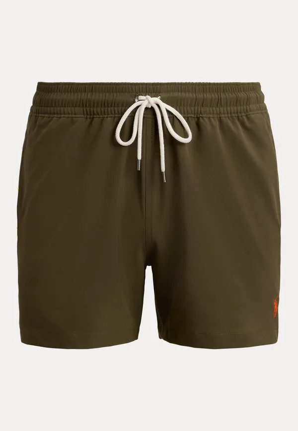 Плавки-Шорты для путешествий, облегающие, 4,5 дюйма. Polo Ralph Lauren, Canopy Olive — фото 4