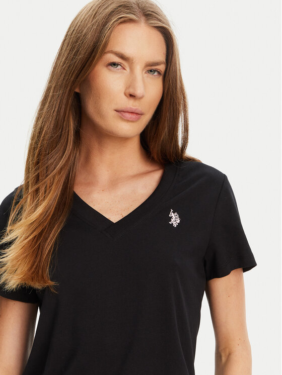 Футболка classic fit WUP0635 U.S. Polo Assn., чёрный — фото 4