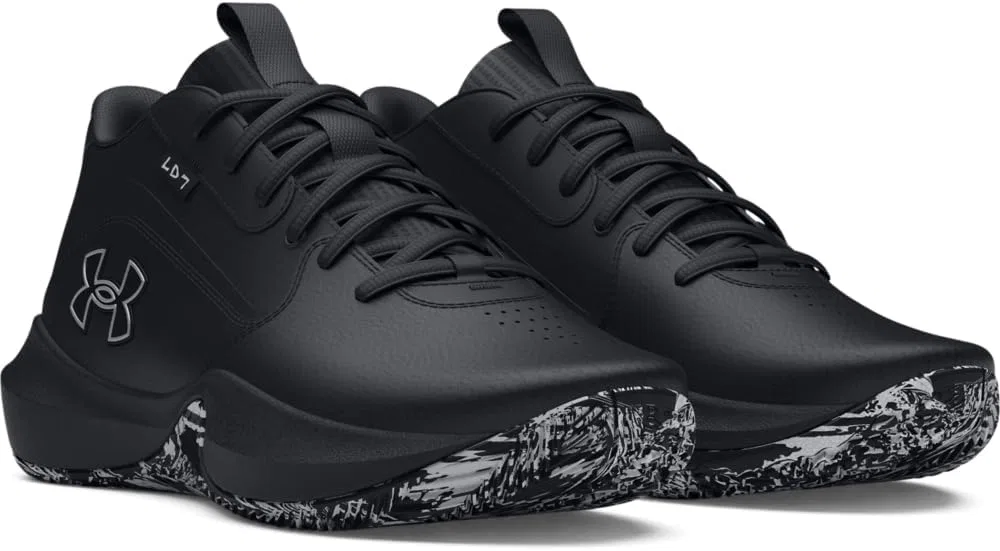 Баскетбольные кроссовки Under Armour GS Lockdown 7 (европейская версия), Black Metallic Silver — фото 2