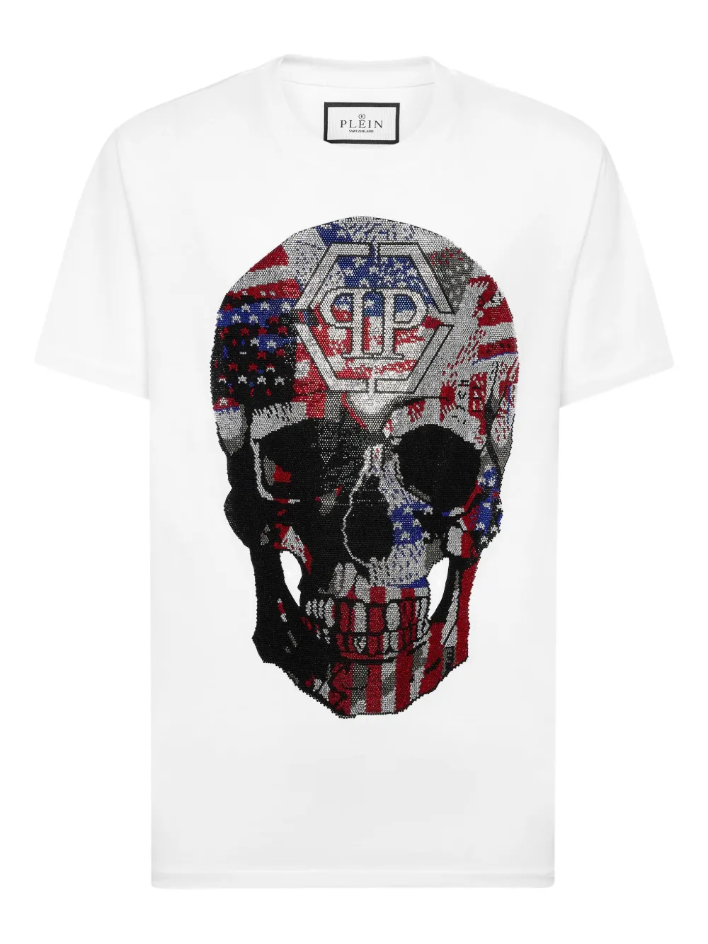 

Футболка с принтом Philipp Plein, белый