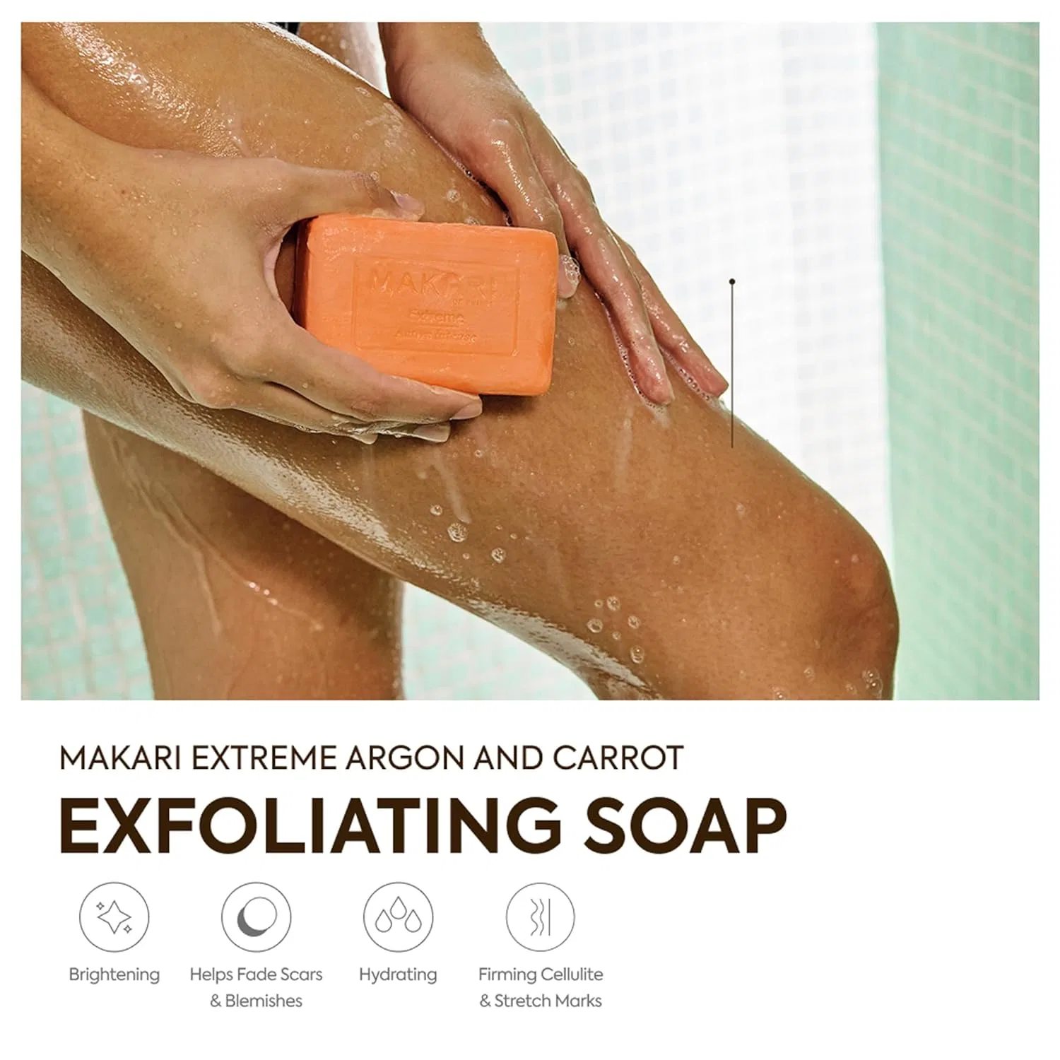 Мыло «Extreme Carrot & Argan Oil» 7 унций от Makari Makari — фото 3