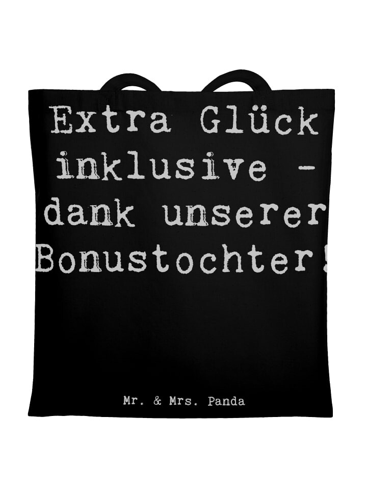 

Сумка для переноски Mr & Mrs Panda Bonustochter Glück, черный