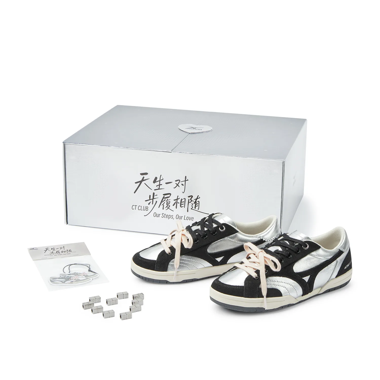Mizuno CT CLUB Low top Кроссовки для скейтбординга Unisex Black Silver