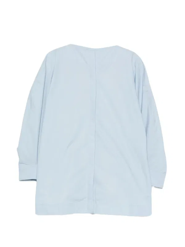 Платье с пышными рукавами и объемной спинкой Jacquemus, синий