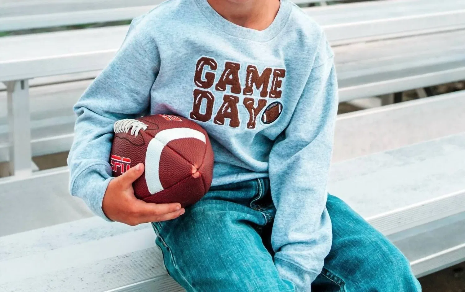 SWEET wink Толстовка с нашивкой Game Day Patch серого цвета — фото 2