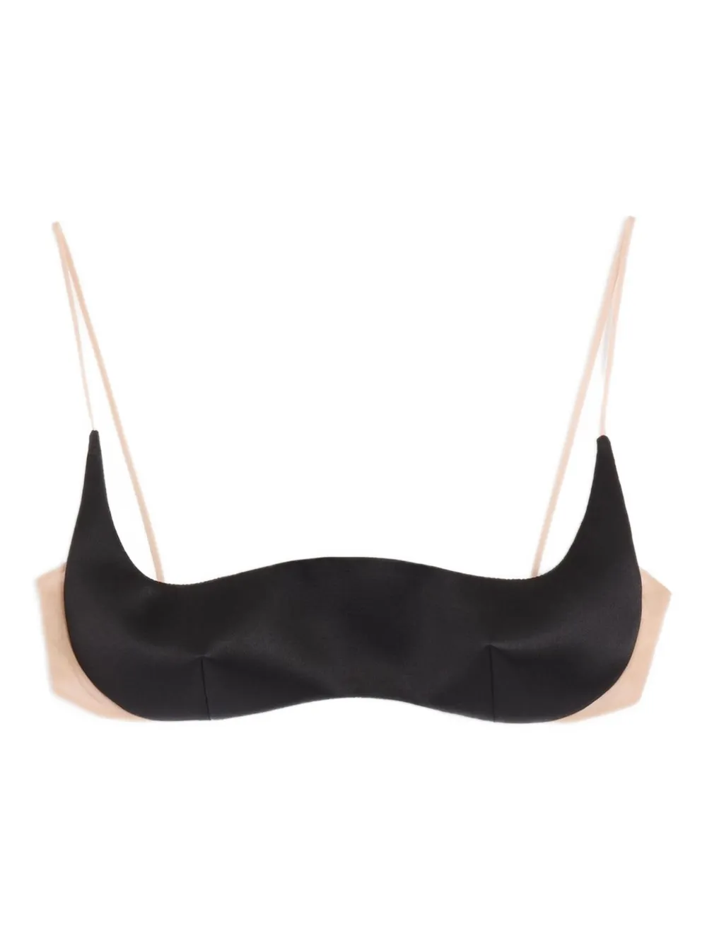 

Бюстгальтер-топ из дукса VALENTINO GARAVANI, черный